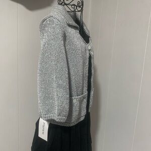 Moschino Cheap & Chic Silver Cardigan